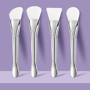 Multifunctional Beauty Makeup Brush Set with Silver Double-Ended Tools - Teleplus multifunctional beauty makeup brush