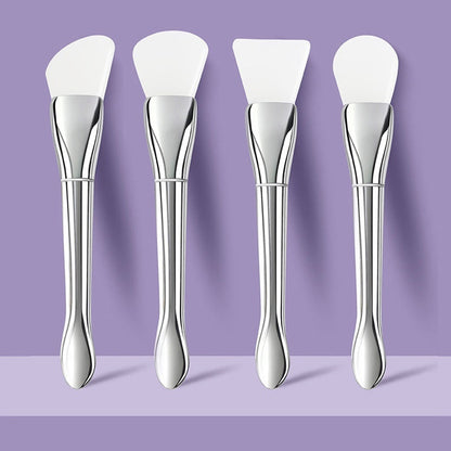 Multifunctional Beauty Makeup Brush Set with Silver Double-Ended Tools - Teleplus multifunctional beauty makeup brush