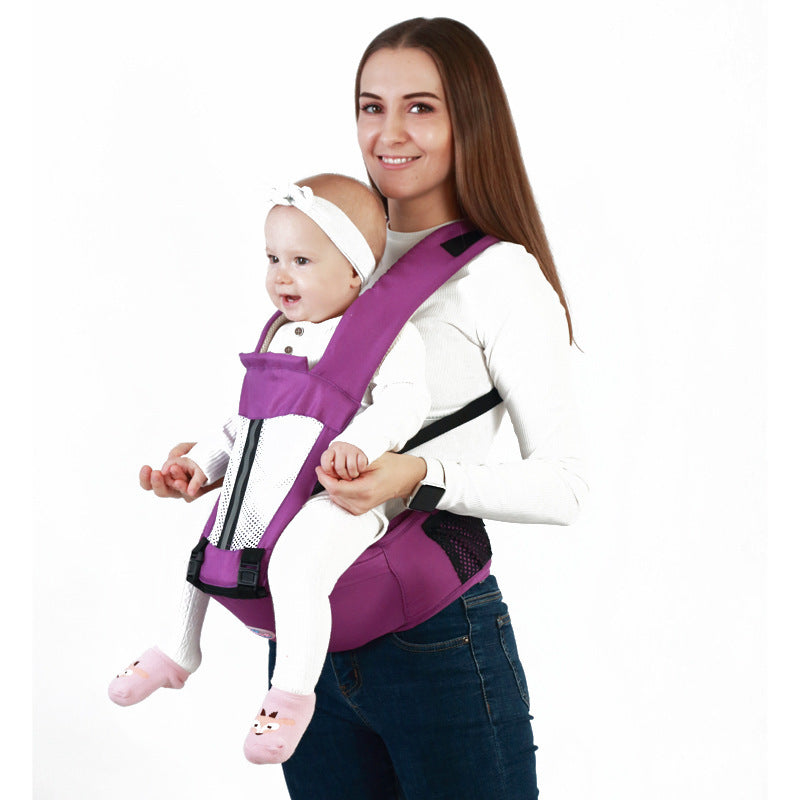 Multifunctional Breathable Double Shoulders Front Hold Baby Carrier - Carry Your Baby Like a Pro Without Back Pain