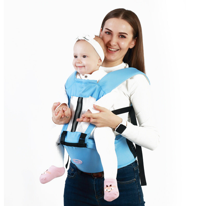 Multifunctional Breathable Double Shoulders Front Hold Baby Carrier - Carry Your Baby Like a Pro Without Back Pain