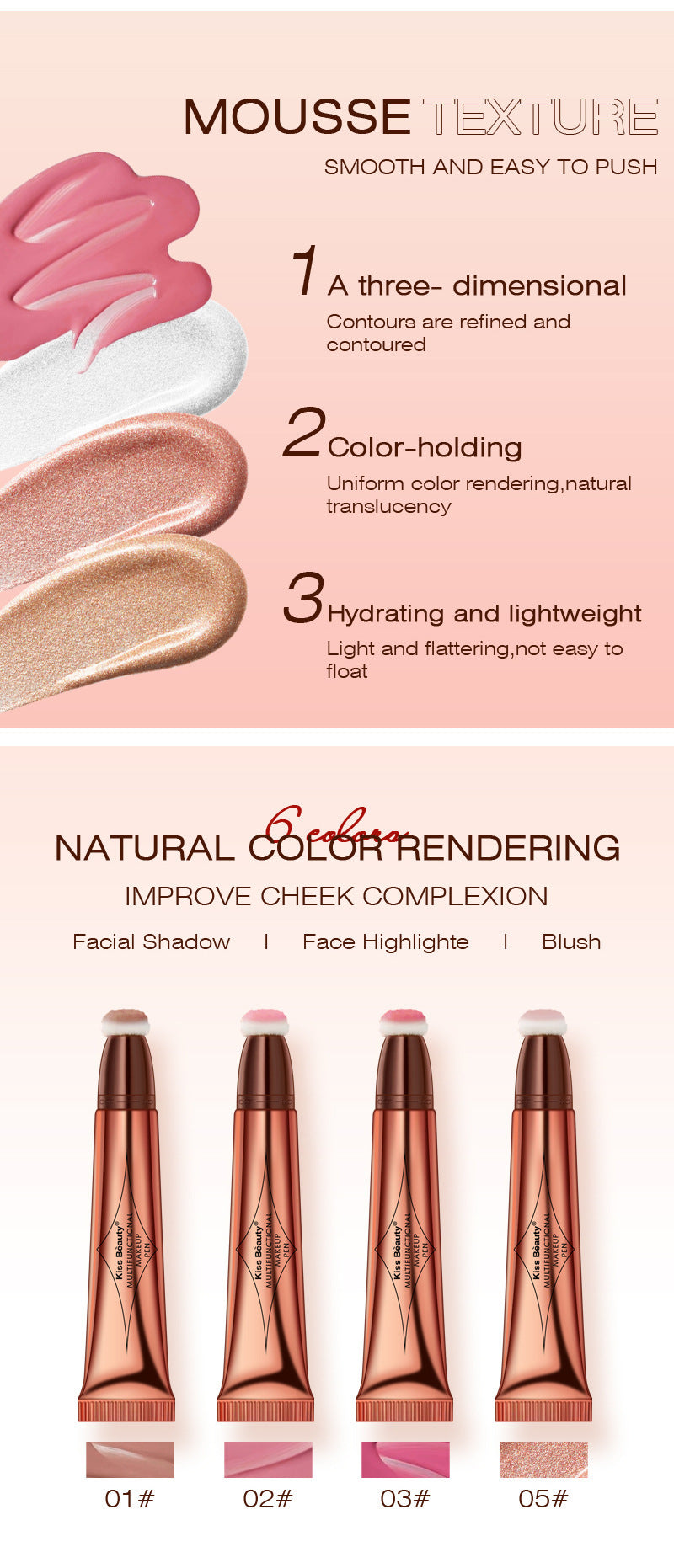 Multifunctional Cosmetic Brush Liquid and Gills Shading Pen for Makeup - Teleplus multifunctional cosmetic brush liquid