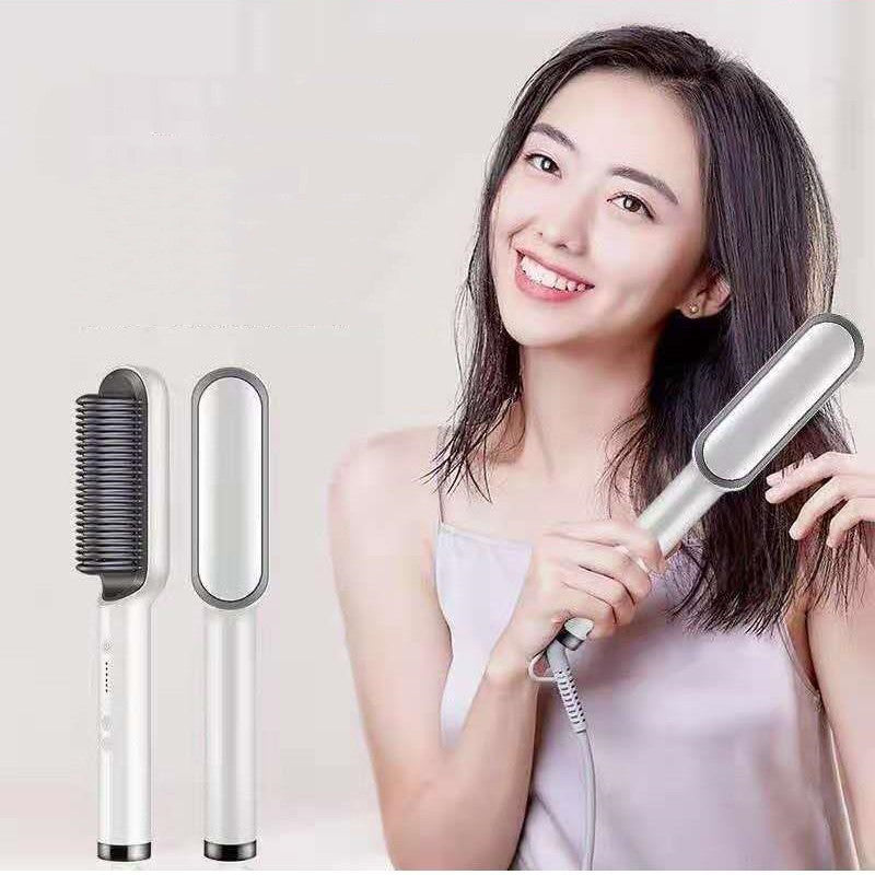 Multifunctional Electric Heating Tourmaline Ceramic Hair Straightening Comb - Teleplus multifunctional electric heating