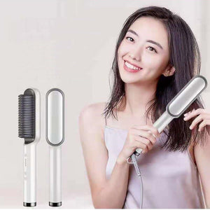 Multifunctional Electric Heating Tourmaline Ceramic Hair Straightening Comb - Teleplus multifunctional electric heating