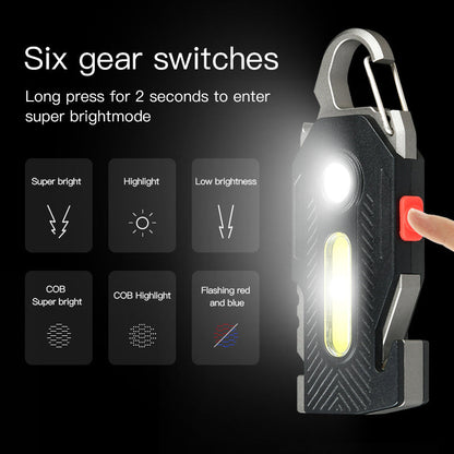 Multifunctional Emergency Charging Light Keychain with Survival Tools - Teleplus multifunctional charging emergency
