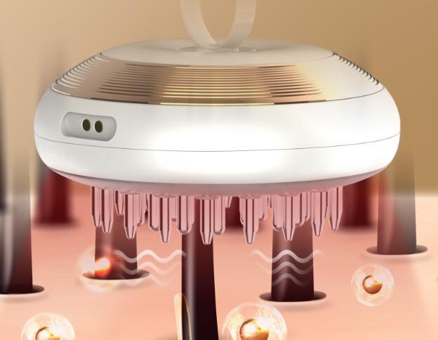 Multifunctional EMS Infrared Hair Growth Lamp with Vibration Massage Comb - Funny Generating Liquid Magic