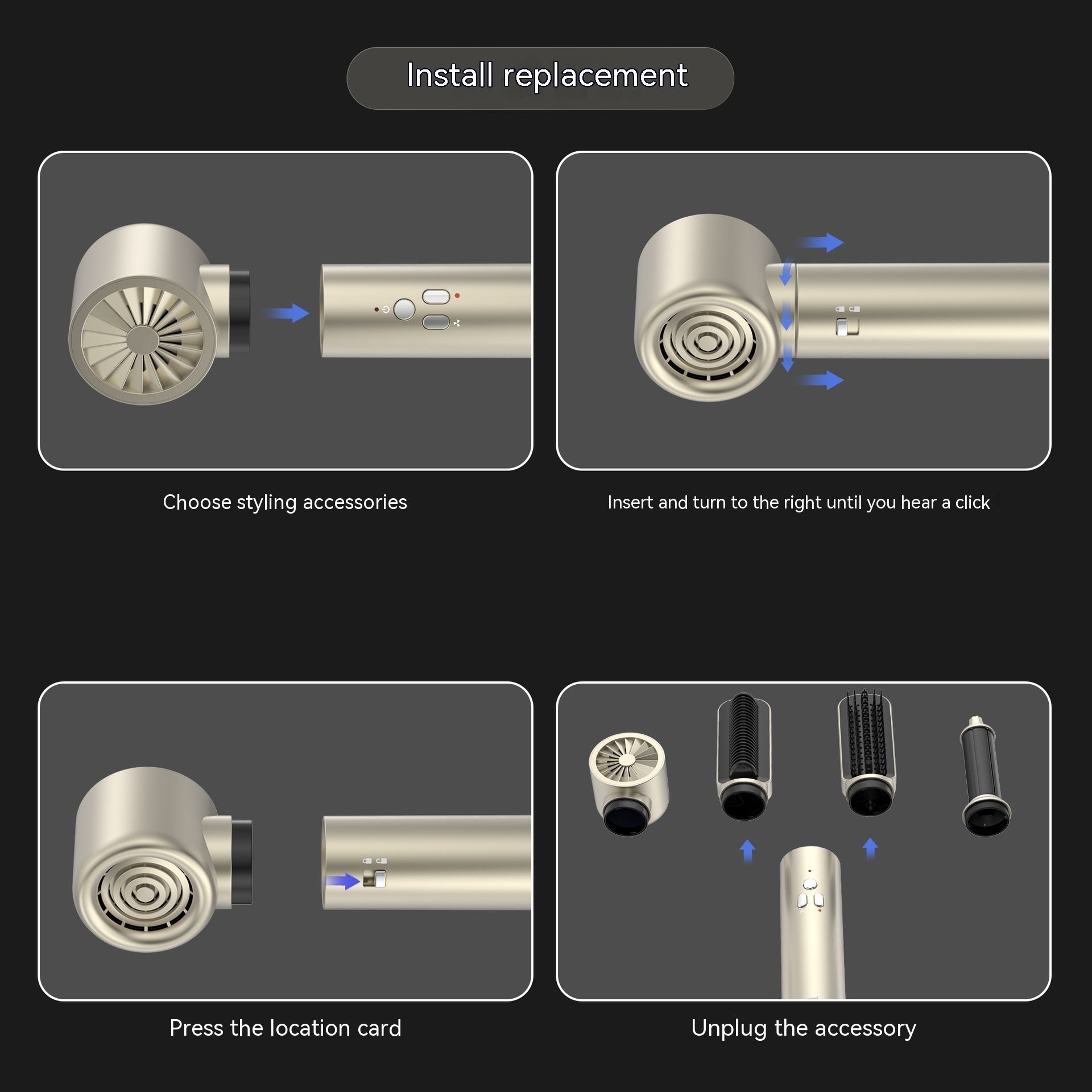 Multifunctional Hair Care Automatic Dryer with Negative Ion and Hot Cold Air - Teleplus multifunctional hair care
