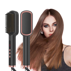 Multifunctional Hair Straightener and Curling Iron with Tourmaline Ceramic Technology - Teleplus curling iron hair