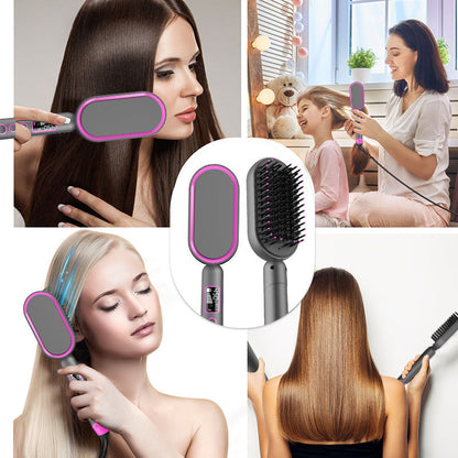 Multifunctional Hot Air Comb with Straight Rolling Dual Purpose for Hair - Teleplus and Curly multifunctional hot air