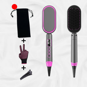 Multifunctional Hot Air Comb with Straight Rolling Dual Purpose for Hair - Teleplus and Curly multifunctional hot air
