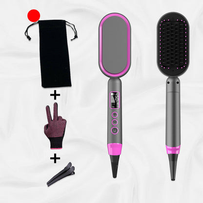 Multifunctional Hot Air Comb with Straight Rolling Dual Purpose for Hair - Teleplus and Curly multifunctional hot air