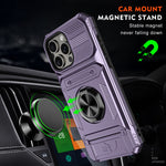 Multifunctional Magnetic Phone Case with Hidden Card Slot and Anti-Fall Bracket - Teleplus phone case hidden card