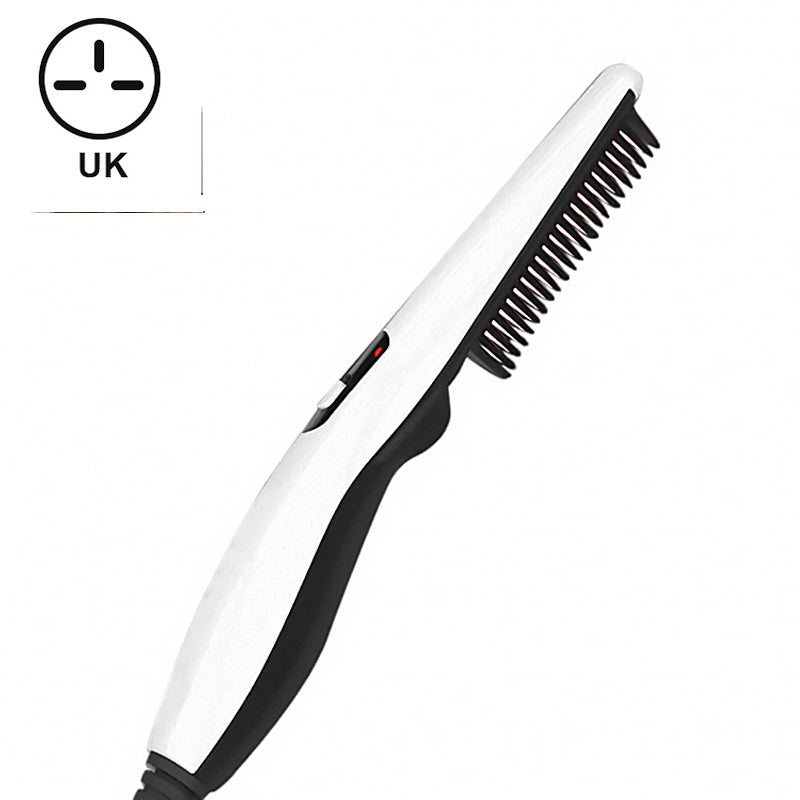 Multifunctional Male and Female Styling Comb with Dual-Use Roll Straight Iron - Teleplus female styling combing