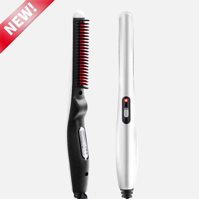 Multifunctional Male and Female Styling Comb with Dual-Use Roll Straight Iron - Teleplus female styling combing
