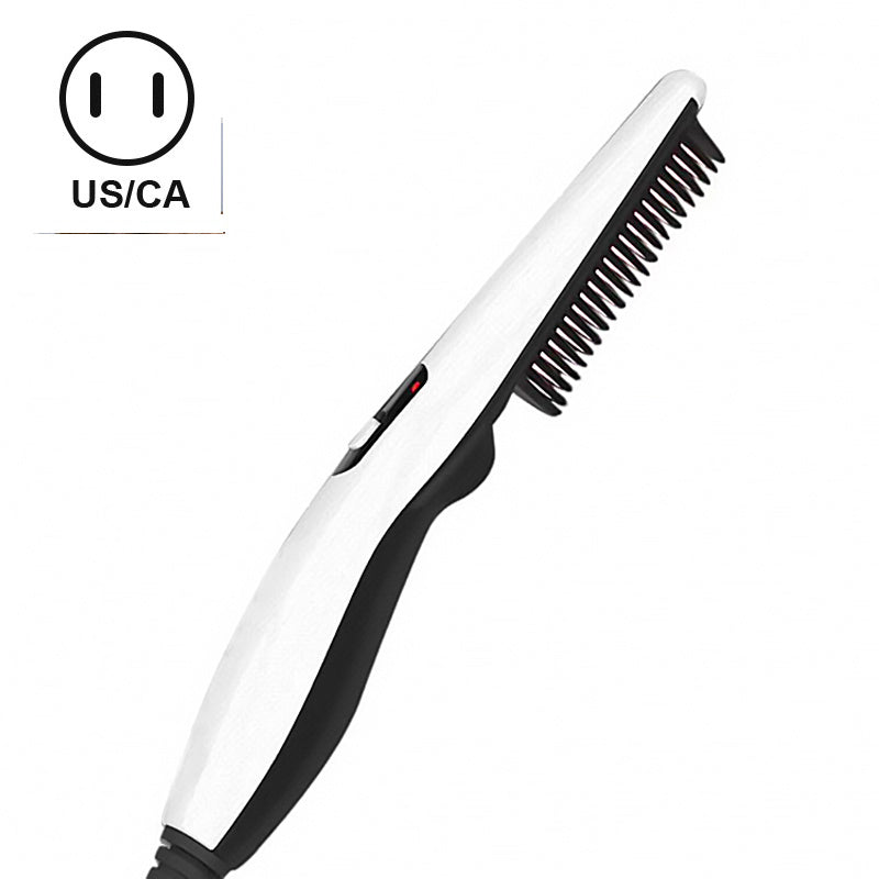 Multifunctional Male and Female Styling Comb with Dual-Use Roll Straight Iron - Teleplus female styling combing