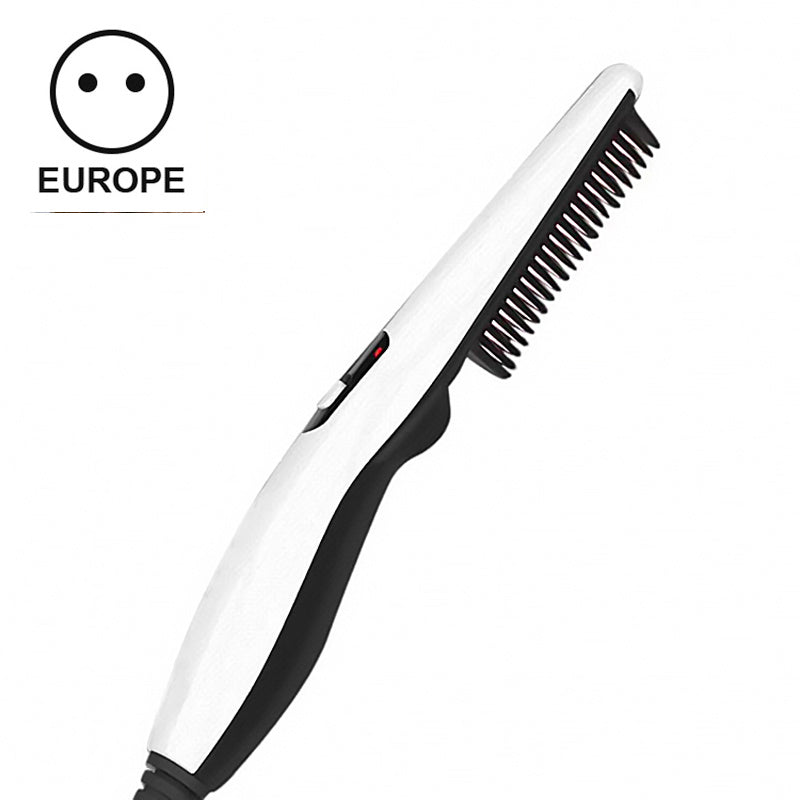 Multifunctional Male and Female Styling Comb with Dual-Use Roll Straight Iron - Teleplus female styling combing