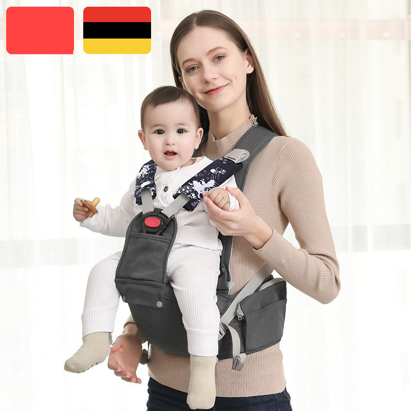 Multifunctional Stool Waist Support Waist Protection And Baby Holding Artifact - Charcoal Gray Stool That Supports