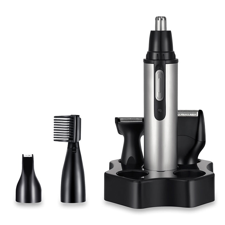 Multifunctional USB Charging Portable Mini Nose Ear Hair Trimmer with Different Heads - Teleplus multifunctional usb