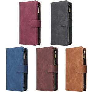 Multifunctional zipper mobile phone case multi Card Wallet Leather Case - Multifunctional Leather Case for Mobile