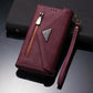 Multifunctional Zipper Phone Case Skin Sensation Doka Leather Case - Multifunctional Doka Leather Phone Case for iPhone