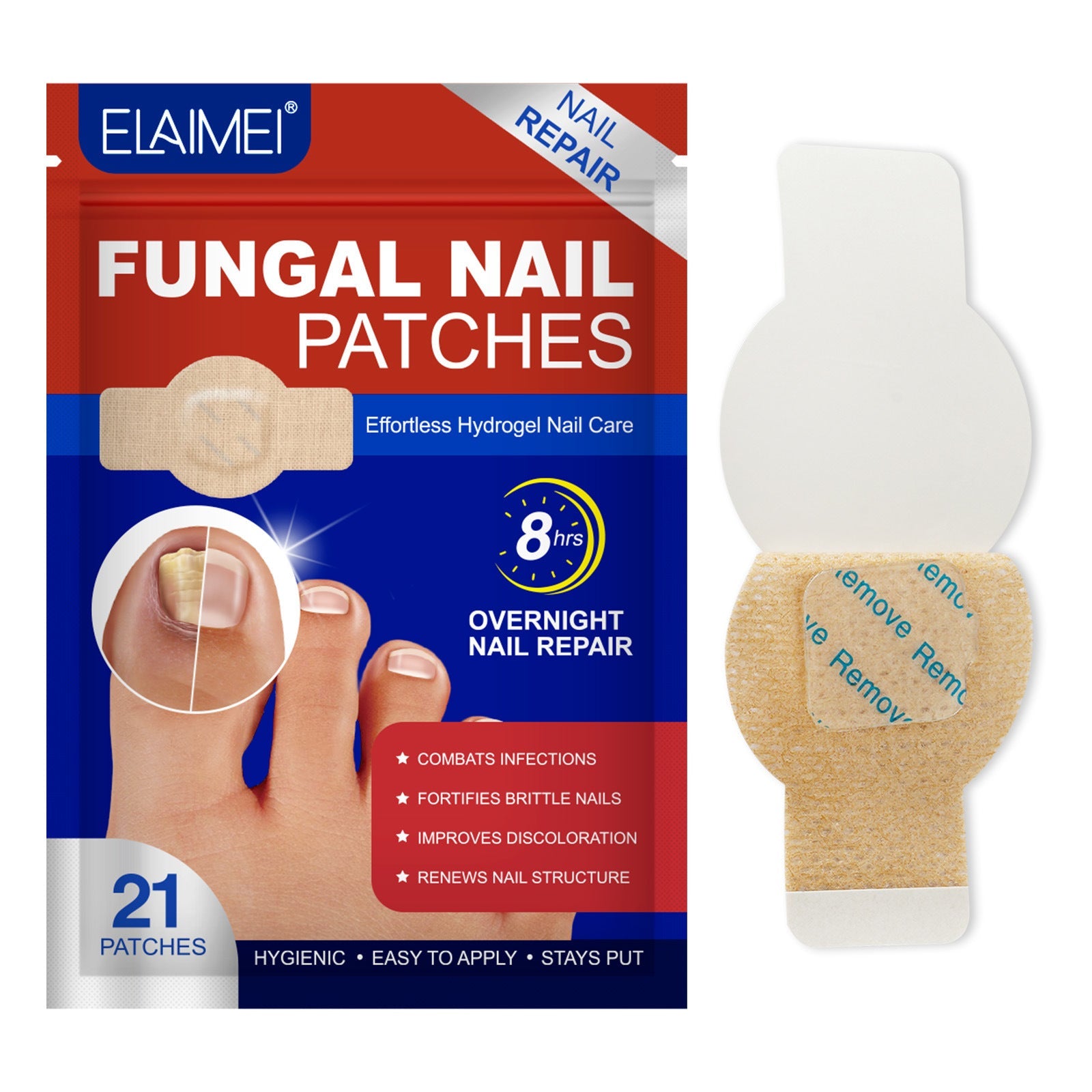 Nail Antibacterial Patch for Strengthening and Repair Healthy Nails - Teleplus nail antibacterial patch strengthening