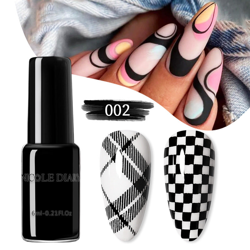 Nail Beauty Print Oil for Simple Home Painted Nails 6ml - Teleplus nail beauty print simple home painted oil