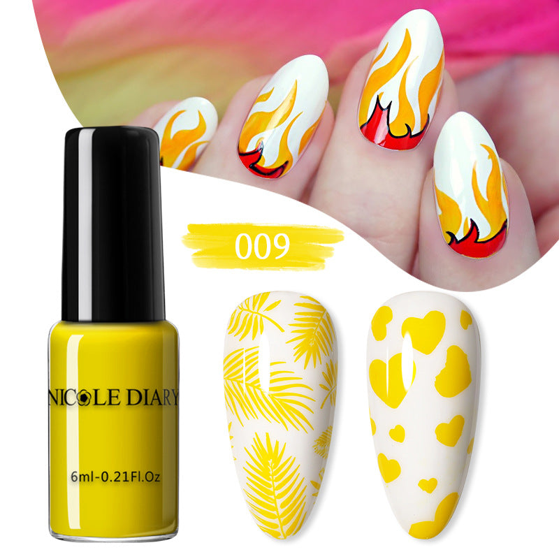Nail Beauty Print Oil for Simple Home Painted Nails 6ml - Teleplus nail beauty print simple home painted oil