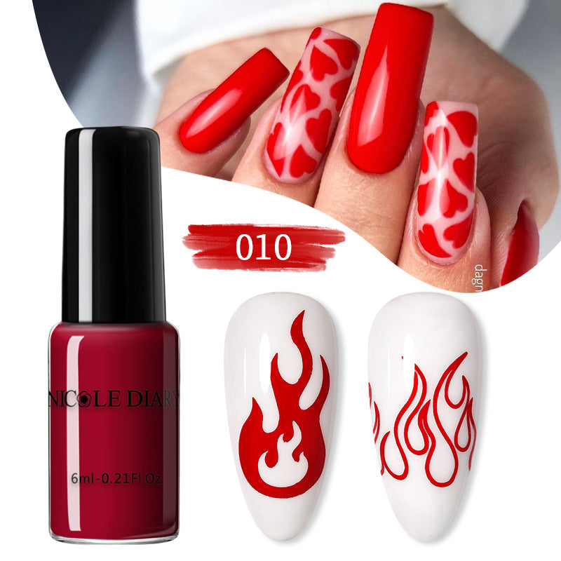 Nail Beauty Print Oil for Simple Home Painted Nails 6ml - Teleplus nail beauty print simple home painted oil