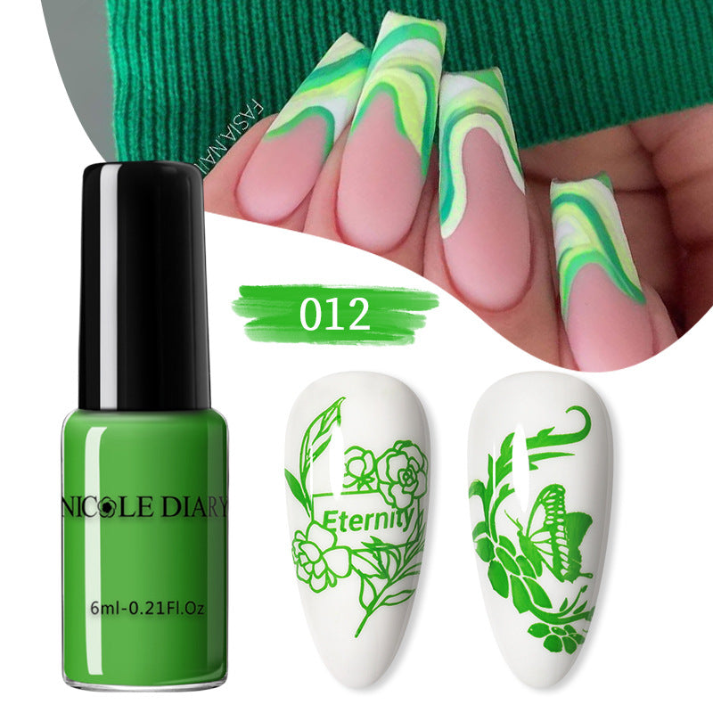 Nail Beauty Print Oil for Simple Home Painted Nails 6ml - Teleplus nail beauty print simple home painted oil