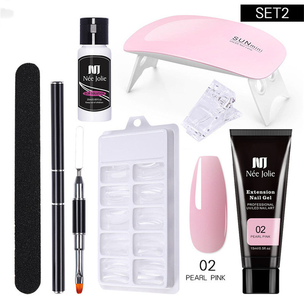 Nail Solid Extension Glue Kit for Long-lasting Repair - Teleplus Extensions nail solid extension glue