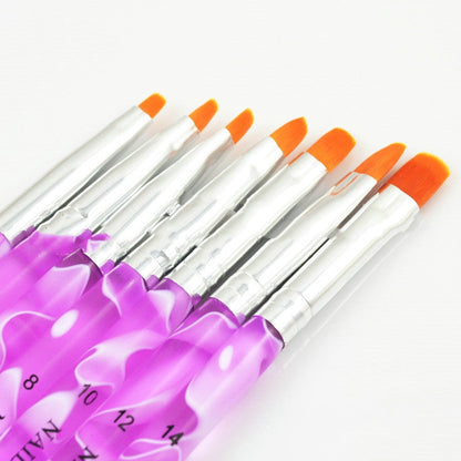 Nail Tools Paint Pen Set with Broad Brush Pens for Artificial Nails - Teleplus artificial nails broad brush penshaped