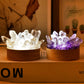Natural Amethyst Epoxy Night Lamp Ornaments with Citrine and Quartz Crystals - Teleplus natural amethyst epoxy vug