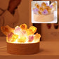 Natural Amethyst Epoxy Night Lamp Ornaments with Citrine and Quartz Crystals - Teleplus natural amethyst epoxy vug