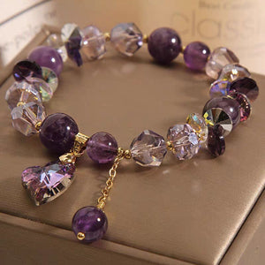 Natural Amethyst New Chinese Bracelet Love Gem - Natural Amethyst Love Gem Bracelet for Women