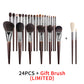 Natural Beech Wood Makeup Brushes Set for Eyeshadow and Face - Teleplus natural makeup brushes set eyeshadow