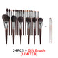 Natural Beech Wood Makeup Brushes Set for Eyeshadow and Face - Teleplus natural makeup brushes set eyeshadow