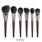 Natural Beech Wood Makeup Brushes Set for Eyeshadow and Face - Teleplus natural makeup brushes set eyeshadow