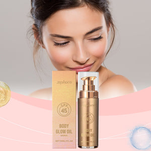 Natural Body Oil with Glycerin Coconut and Mica - Teleplus body oil