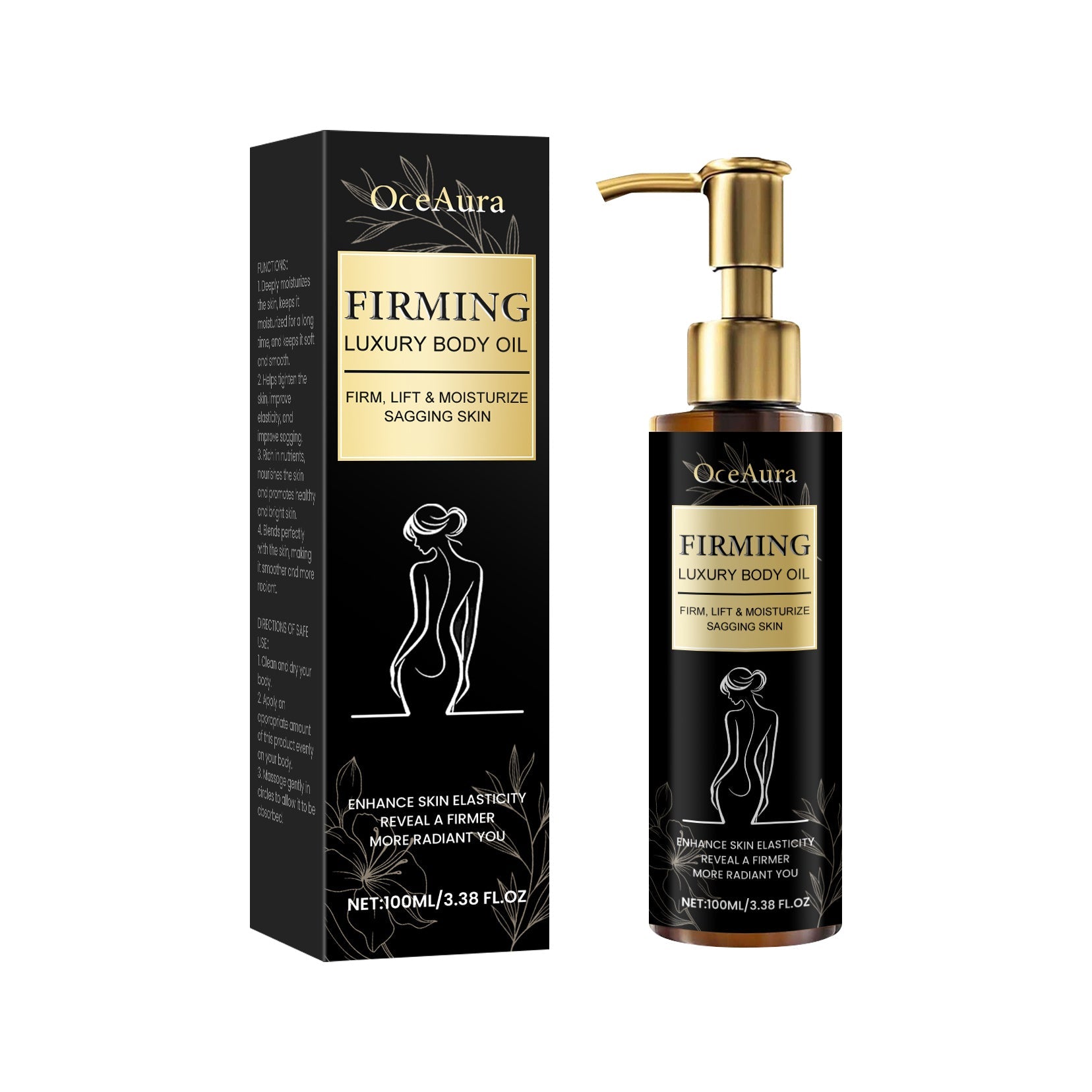 Natural Body Oil with Retinol Rose Hip and Sweet Almond Oils - Teleplus body oil