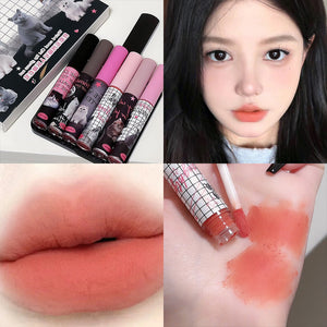 Natural Cat Lip Lacquer Sets with Parity Matte and Glaze for Complexion Improvement - Teleplus student parity matte lip