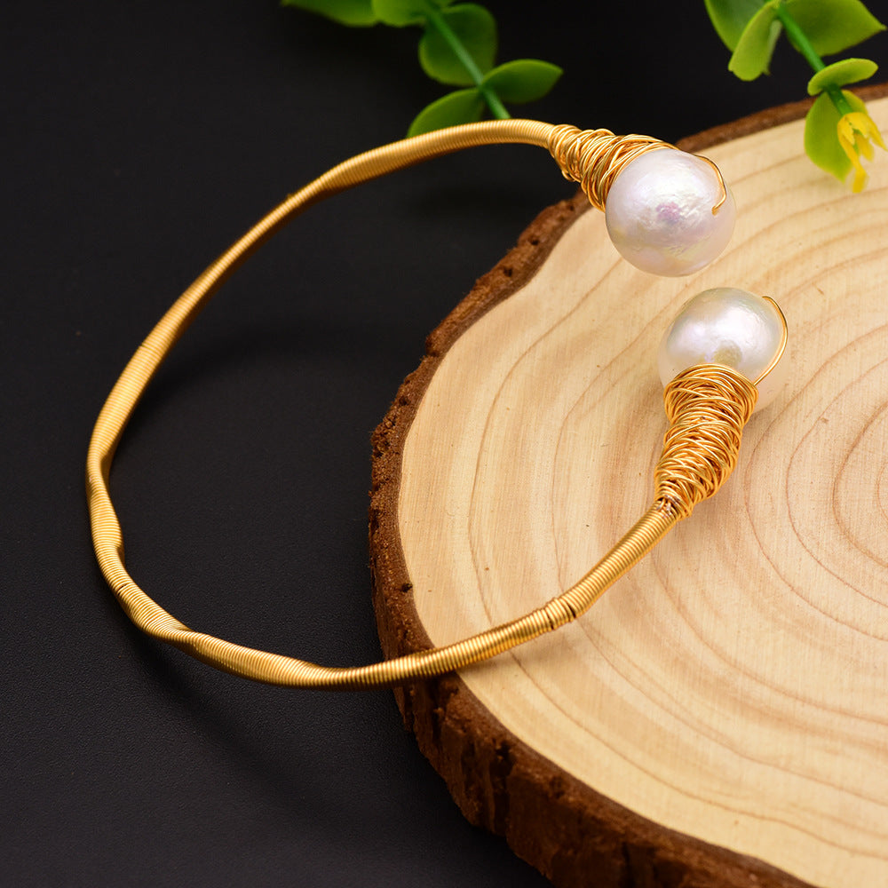 Natural Freshwater Pearl Adjustable Bracelet For Women - Natural Freshwater Pearl Adjustable Bracelet for Women