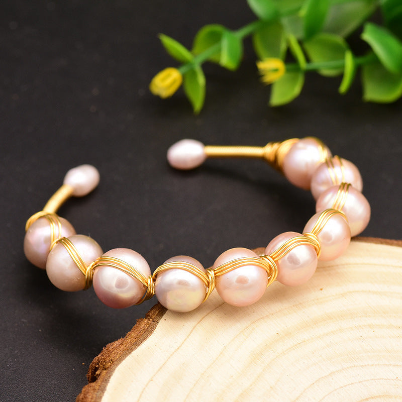 Natural Freshwater Pearl Adjustable Bracelet For Women - Natural Freshwater Pearl Adjustable Bracelet for Women