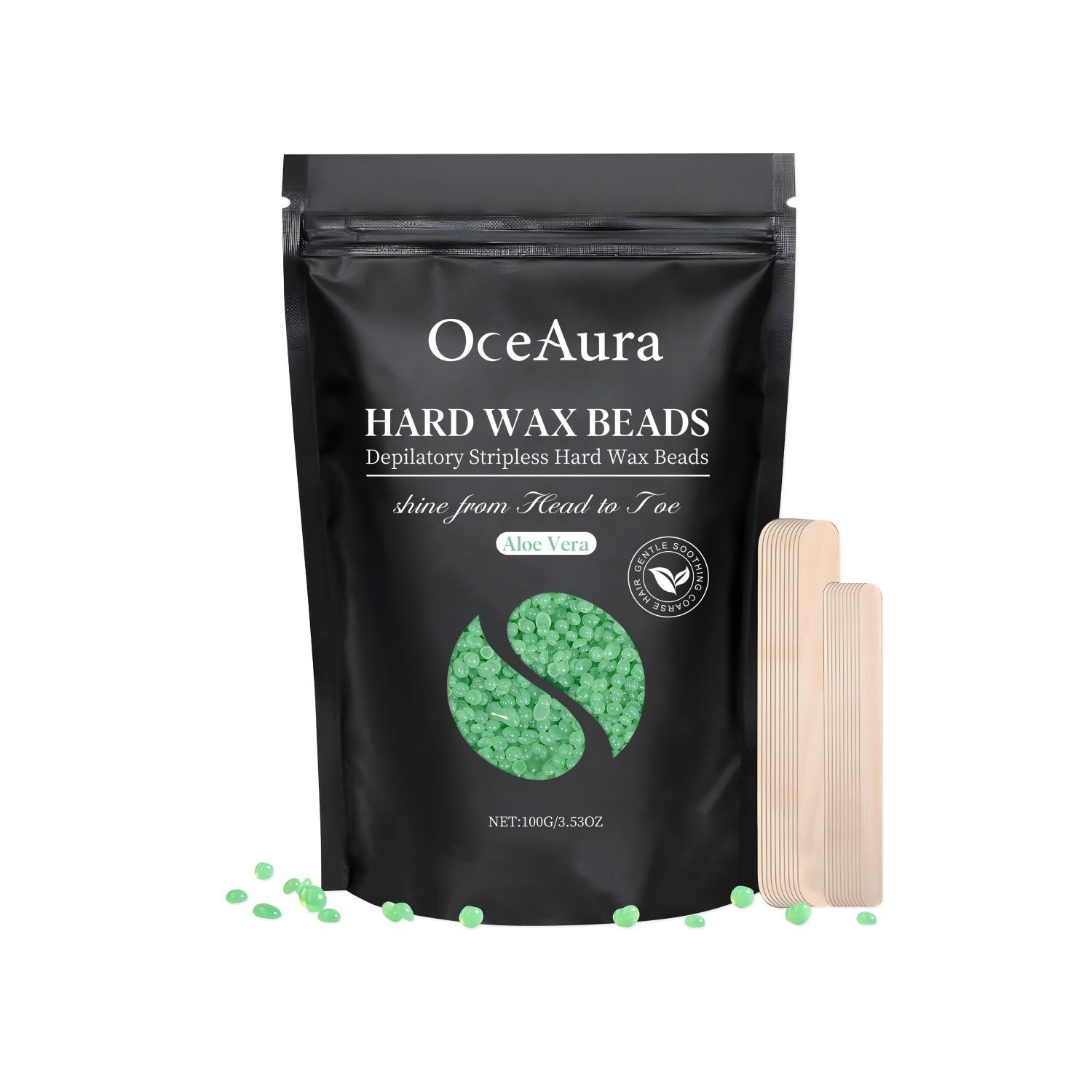 Natural Hair Removal Wax Beans with Jojoba and Chamomile Extract - hair removal wax beans chamomile extract