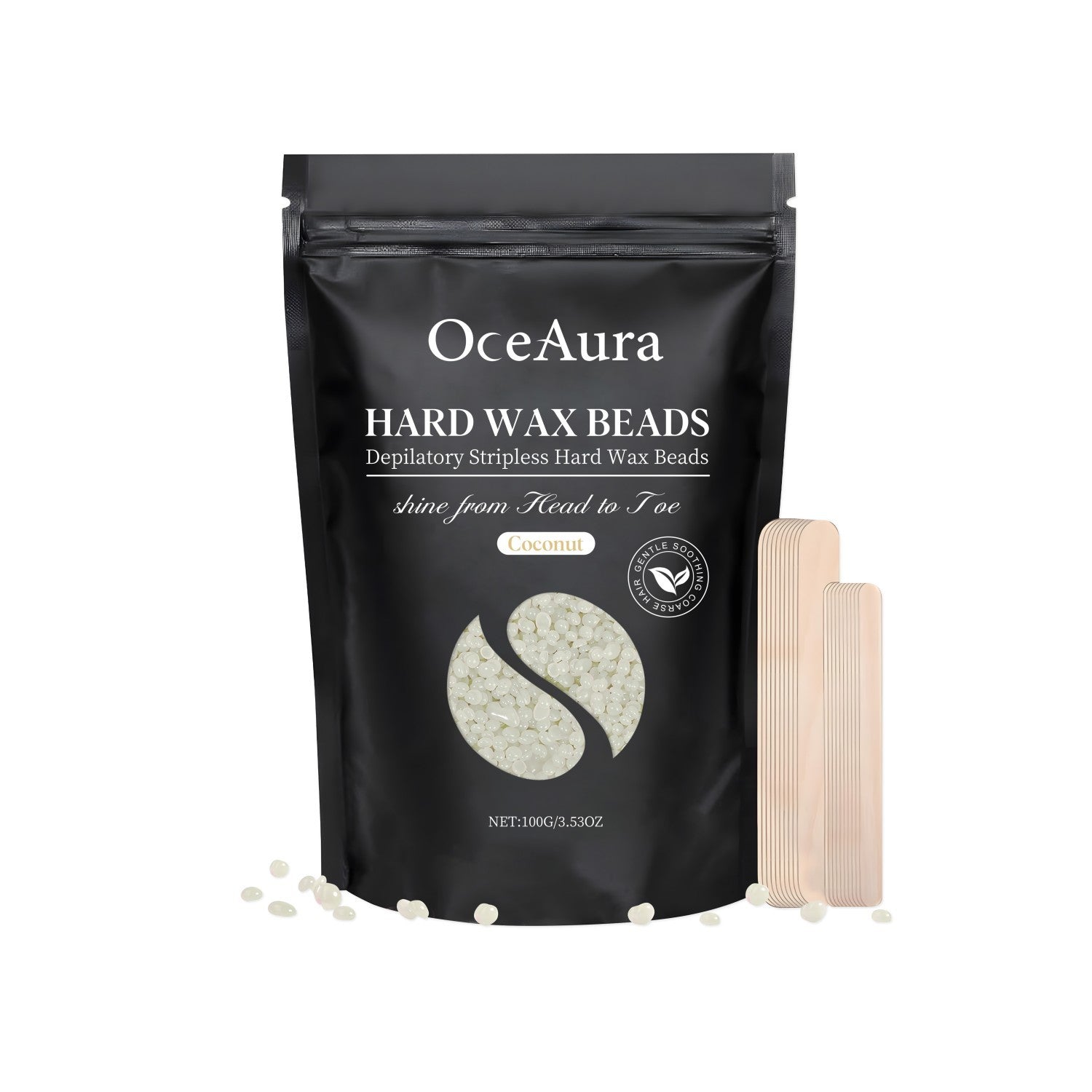 Natural Hair Removal Wax Beans with Jojoba and Chamomile Extract - hair removal wax beans chamomile extract