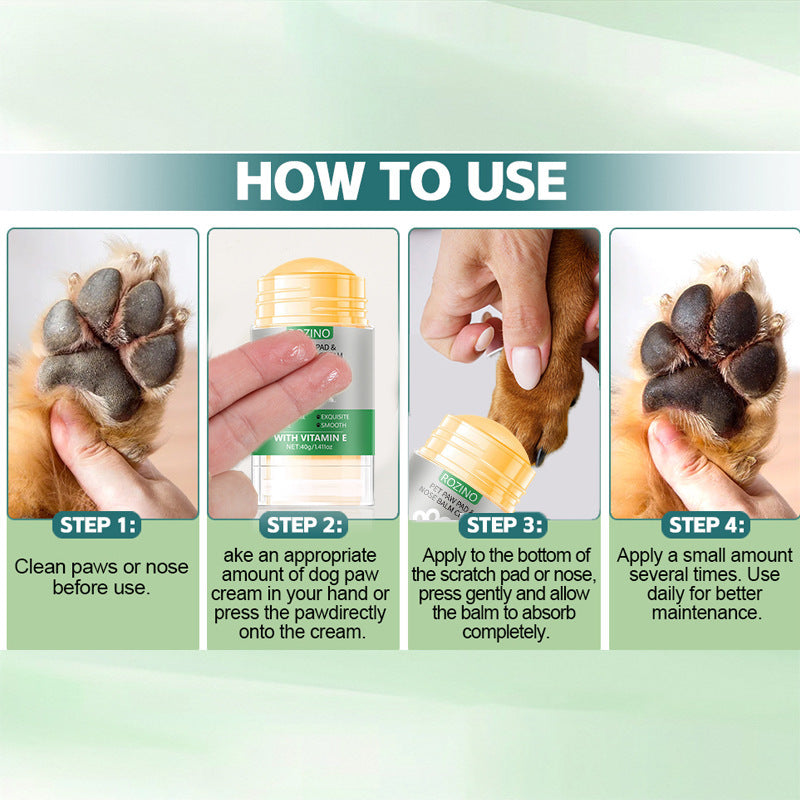 Natural Herbal Pet Paw and Skin Care Cream for Dogs Cats 40g