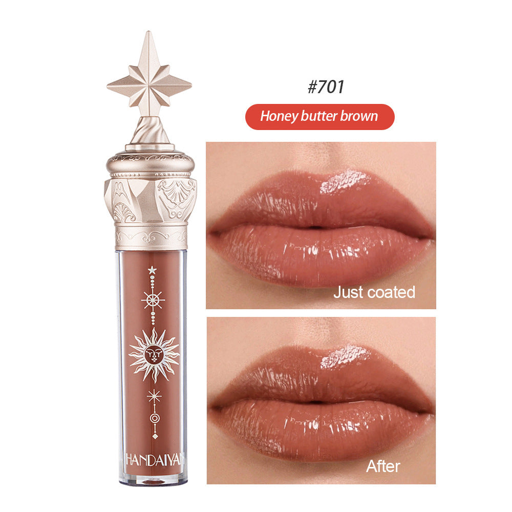Natural Lip Gloss with Mirror Finish Waterproof Moisturizing Lipstick - Glossy Miracles Glaze lip gloss lipstick film