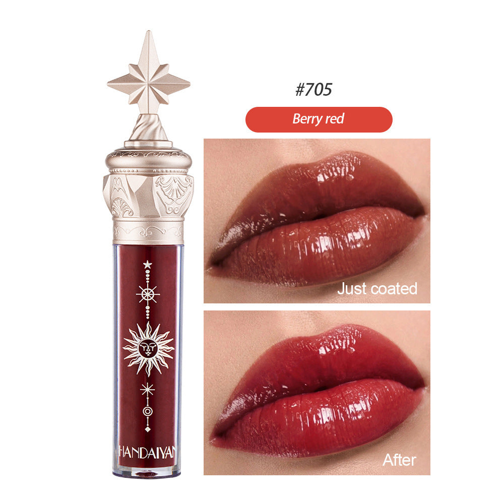 Natural Lip Gloss with Mirror Finish Waterproof Moisturizing Lipstick - Glossy Miracles Glaze lip gloss lipstick film
