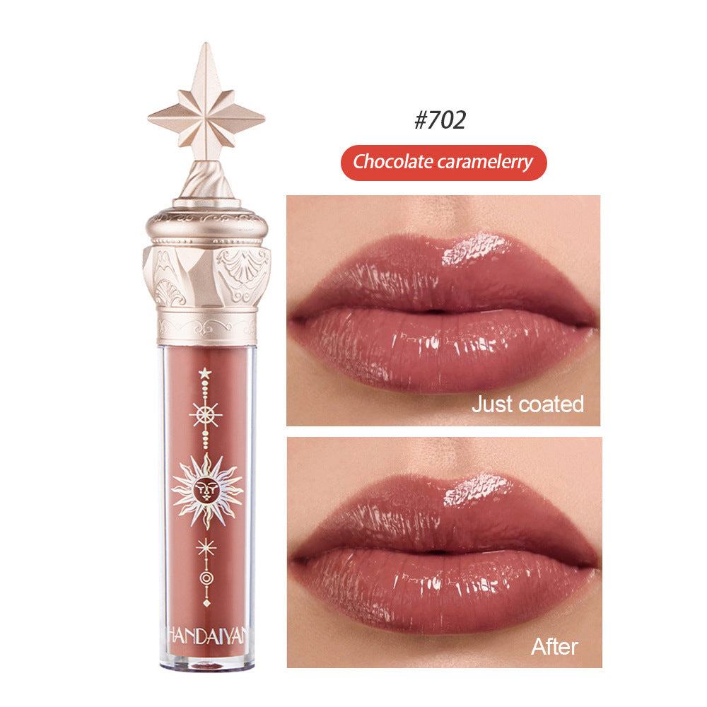 Natural Lip Gloss with Mirror Finish Waterproof Moisturizing Lipstick - Glossy Miracles Glaze lip gloss lipstick film