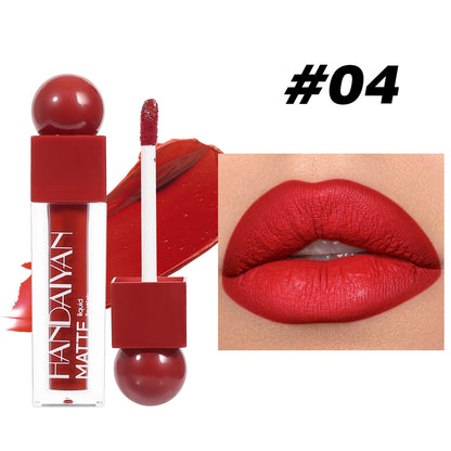 Natural Matte Lip Gloss in Square Tube Waterproof Nonstick Colorless - Teleplus matte lip gloss lipstick square tube