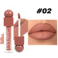 Natural Matte Lip Gloss in Square Tube Waterproof Nonstick Colorless - Teleplus matte lip gloss lipstick square tube