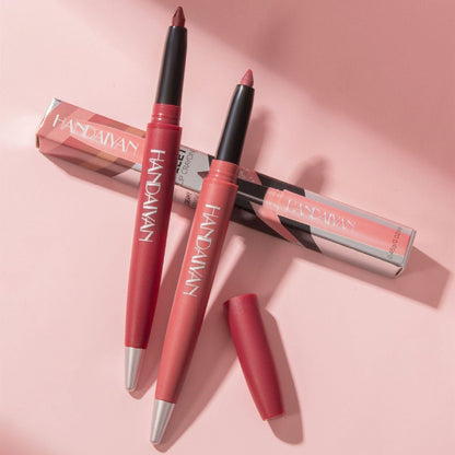 Natural Matte Lip Liner Set with Colors Discoloration Resistance - Teleplus makeup matte lip liner colors discoloration